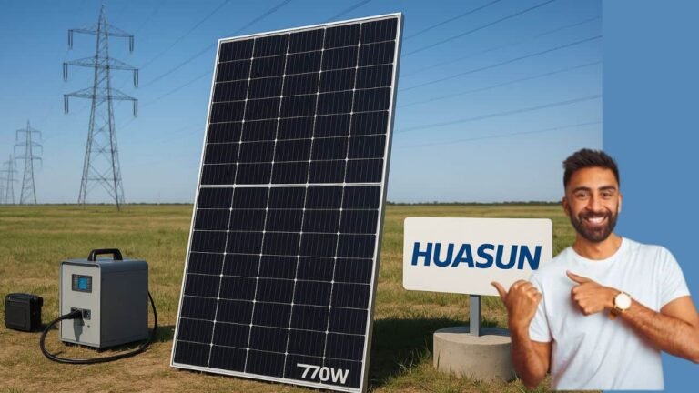 Huasun Launches 770W HJT Solar Panel with 2000V