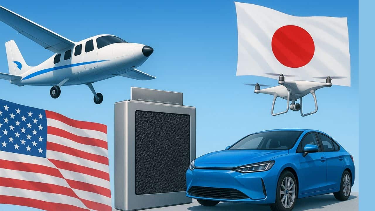 Japan develops new Lithium Air Battery