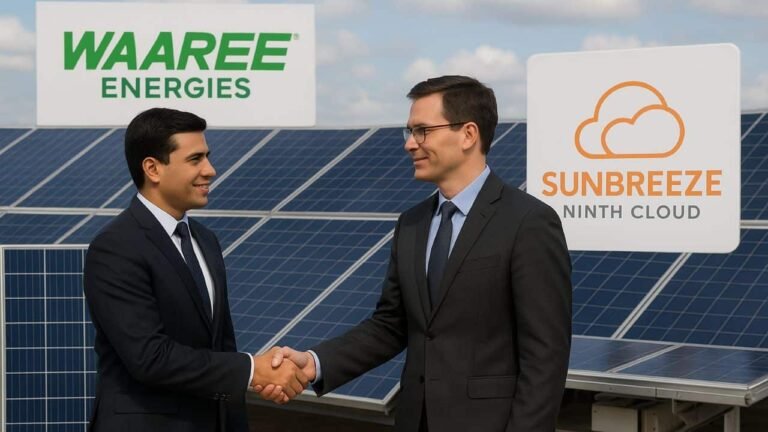 Waaree Energies Acquires Sunbreeze Ninth Cloud