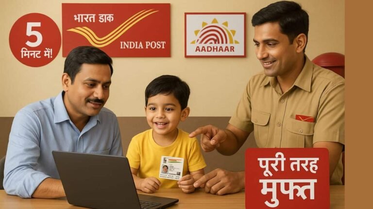 children's Aadhaar card update