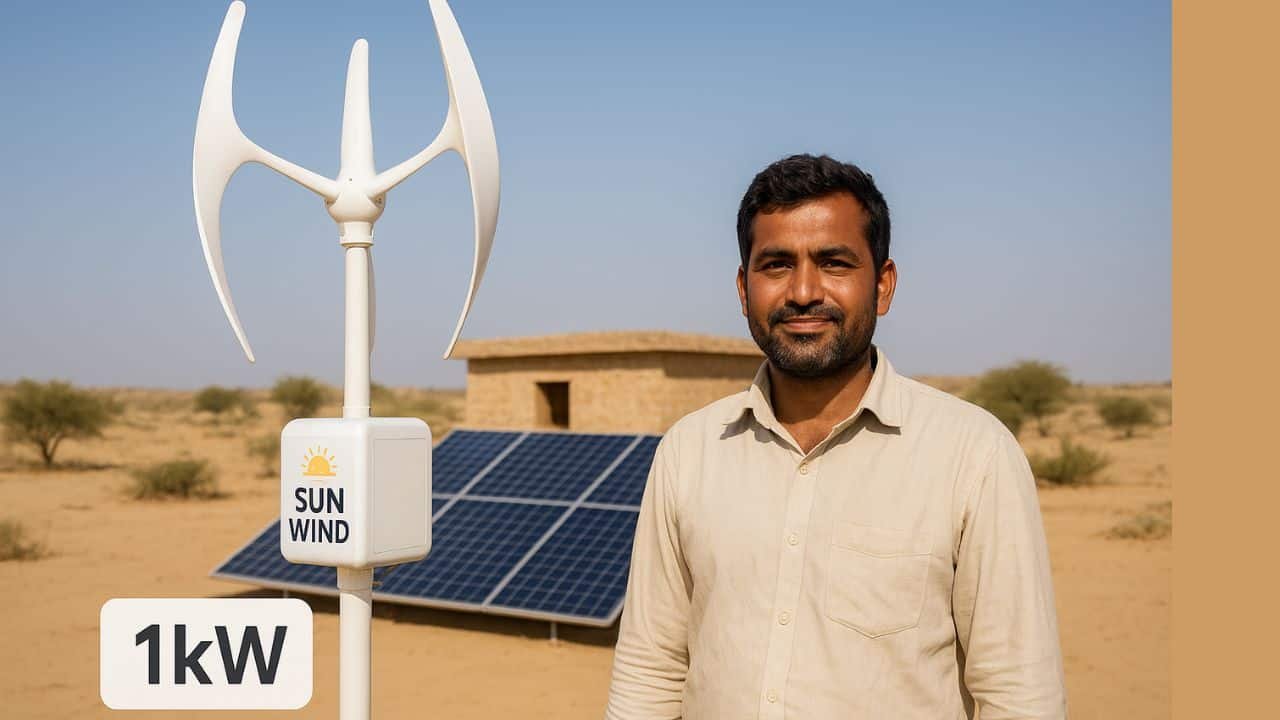 1kw Sunwind Turbine by dungar singh