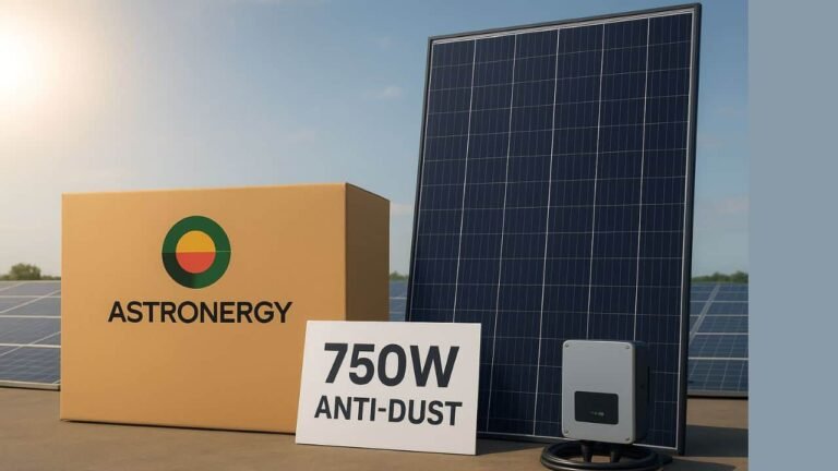 Astronergy Launches 750W Anti-Dust Solar Module